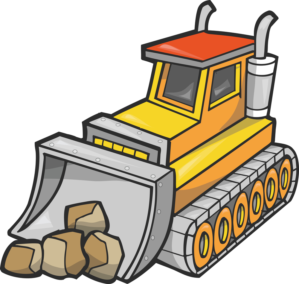 1000x949 Image Of Bulldozer Clipart