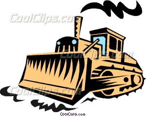 300x239 Heavy Equipmentulldozer Vector Clip Art