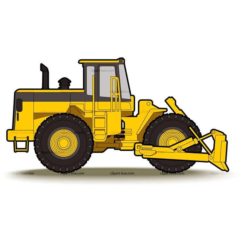 800x800 Big Bulldozer Clipart