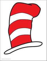 166x214 Dr Seuss Hat Clipart