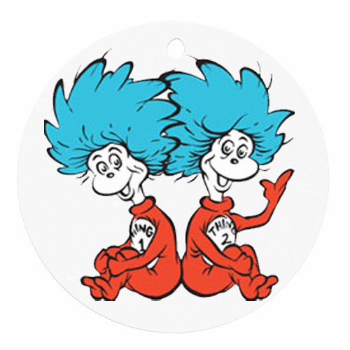 500x500 Thing One And Thing Two Clip Art Ornaments Thing 1 Thing 2