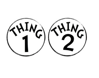 340x270 Dr Seuss Coloring Pages Thing 1 And Thing 2 Clipart Panda