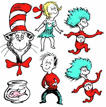 350x355 Eureka Large Dr. Seuss Characters Deco Kit (840226