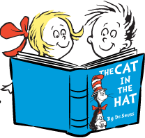 208x199 Dr Seuss Reading Clipart