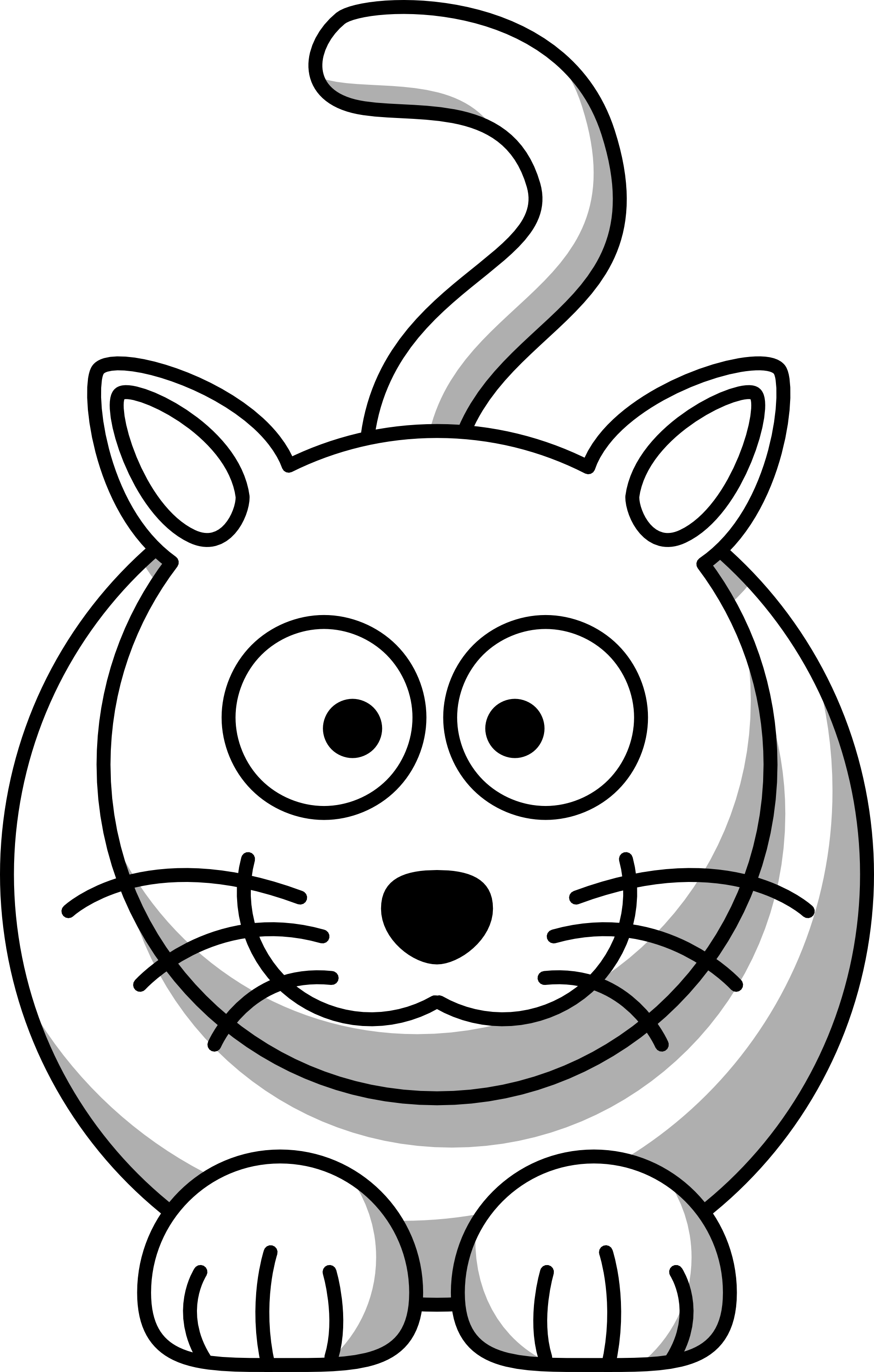 1979x3105 Cat Black And White Kitty Clipart Black And White Free Images
