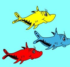 Dr Seuss Fish Clipart | Free download on ClipArtMag