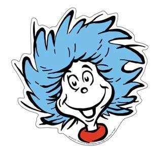 300x300 Seuss Cat In The Hat Thing 1 Cut Outs