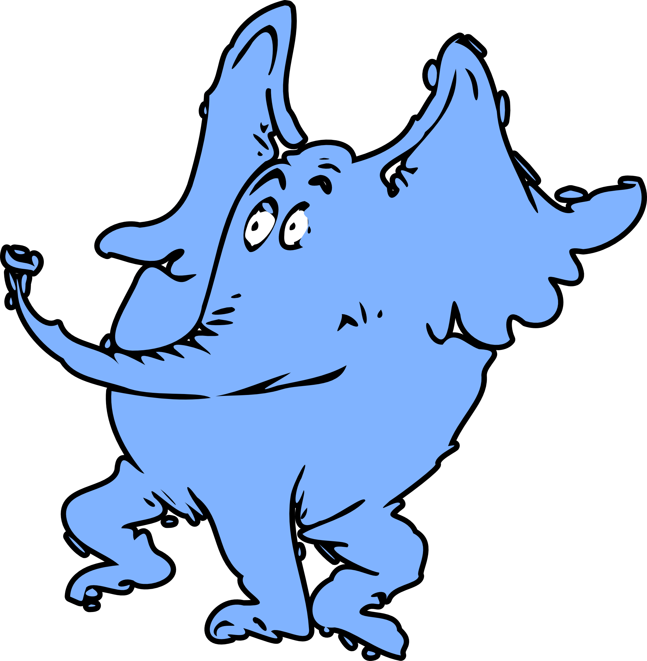 2111x2159 Wall Dr Seuss Horton The Elephant Character Kids Room Cartoon