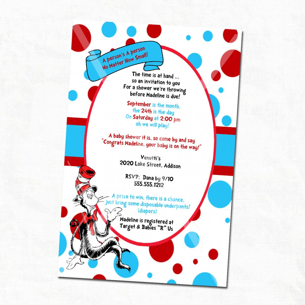 972x972 Dr Seuss Baby Shower Invitations Printable Free Dr Seuss Baby