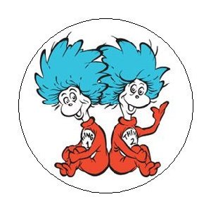 300x300 Thing 1 Boy And Thing 2 Girl Clipart