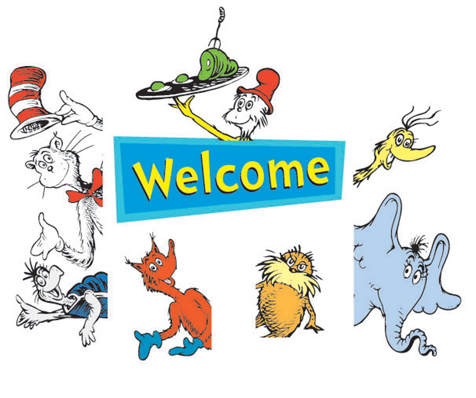 1600x1336 Dr. Seuss Welcome Go Arounds Door Border