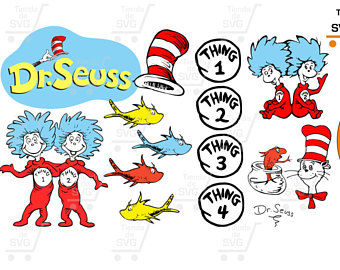 Dr Seuss Thing 1 And Thing 2 Book | Free download on ClipArtMag