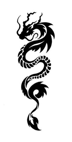 236x465 Tribal Chinese Dragon Tattoos Would Make Lovely Patterns