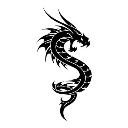 410x410 Tribal Dragon Pic Of Tattoos Tattoo From Itattooz