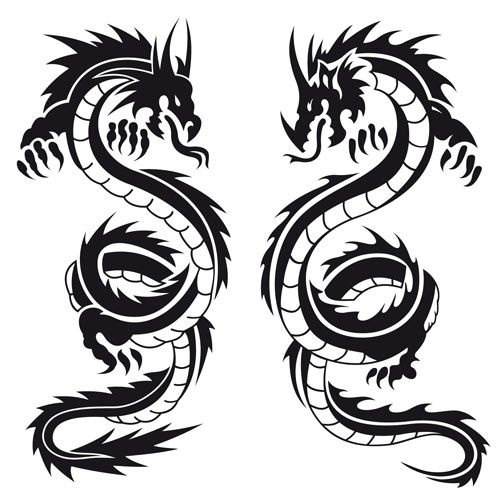 500x504 Dragon Tattoo Design