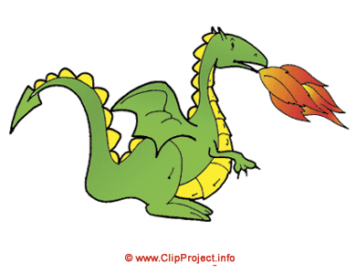 390x300 Fire Dragon Clip Art Free