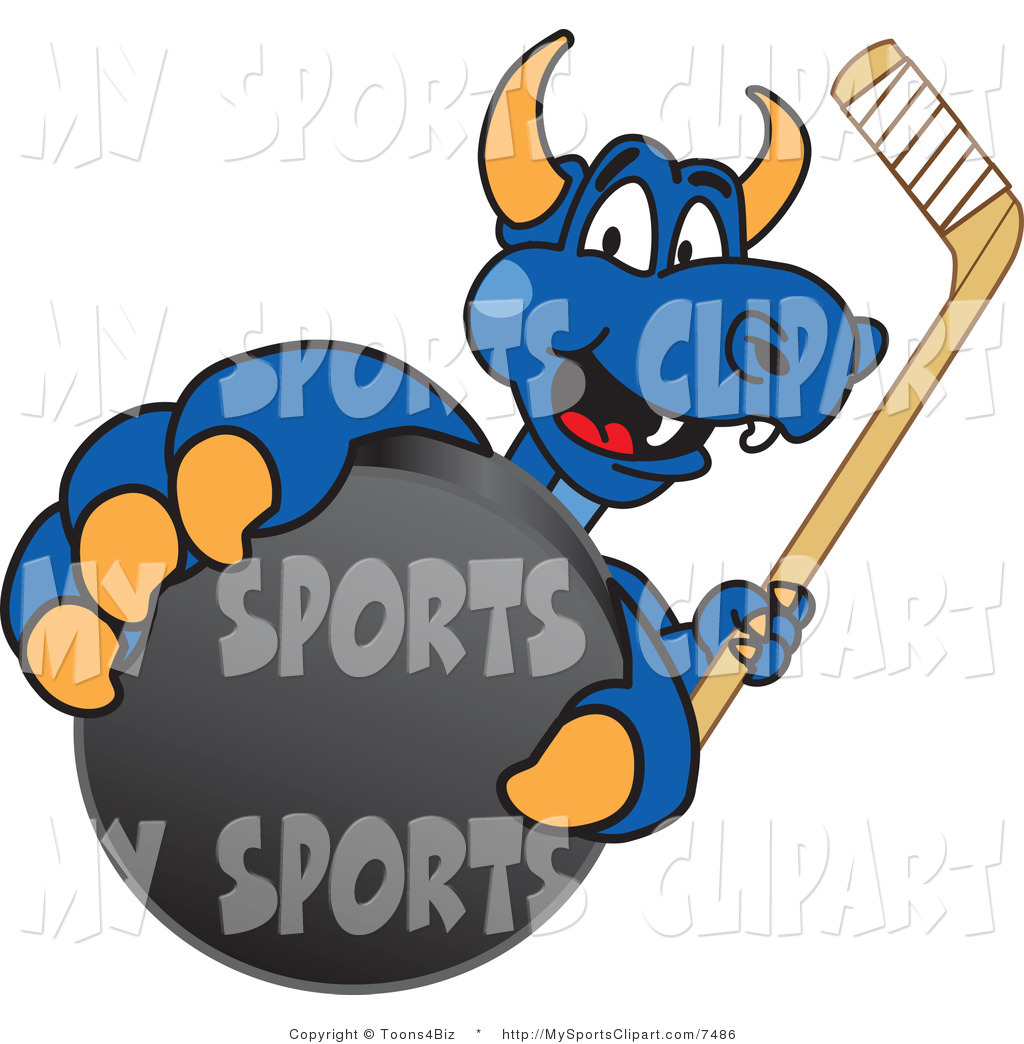 1024x1044 Sports Clip Art Of A Dragon Mascot Grabbing A Hockey Puck By
