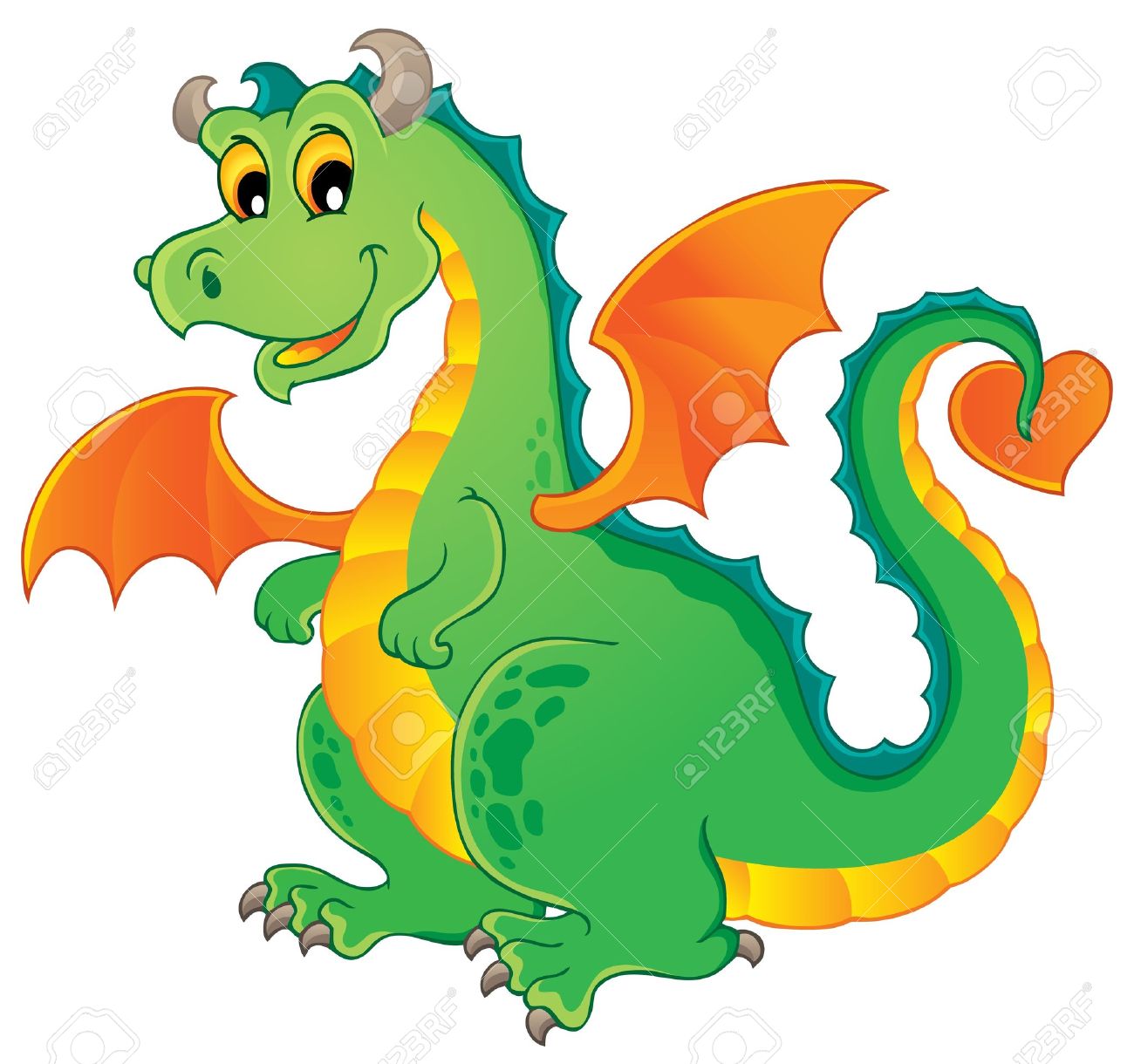 1300x1220 Vector Dragon Clip Art Cliparts
