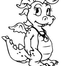 220x220 Little Dragon Coloring Pages
