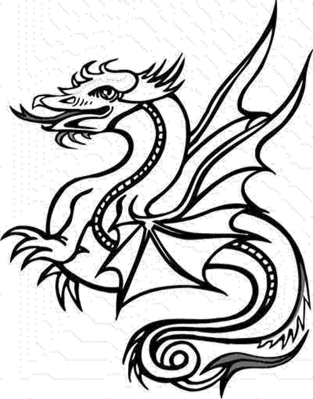 1000x1275 Printable Dragon Coloring Pages