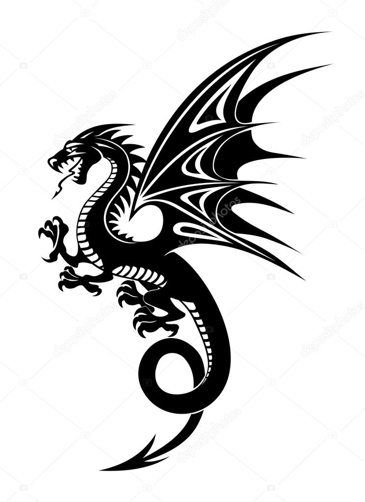 Dragon Images Black And White | Free download on ClipArtMag