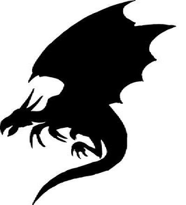 272x300 Dragon Clipart Black And White