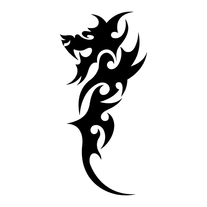 700x700 Dragon Pictures Black And White