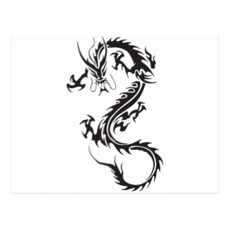 324x324 Black And White Dragon Postcards Zazzle