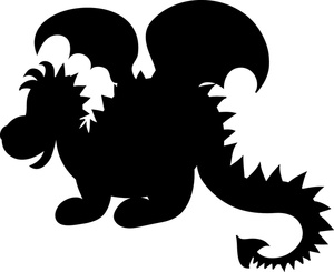 300x245 Free Dragon Clip Art Image