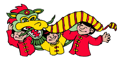 422x212 Asians Clipart Chinese Dragon Parade