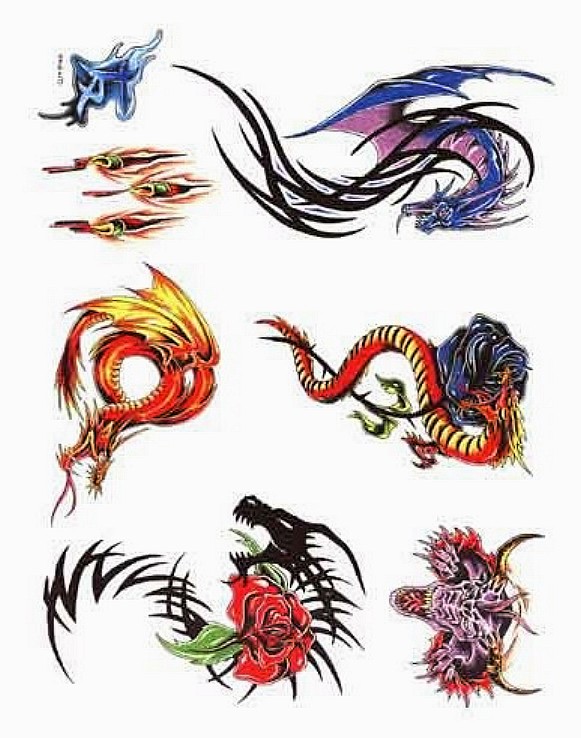 581x738 Dragon Tattoo Designs Clipart