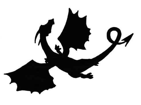 493x369 Dragon Silhouette By Gengakutaku