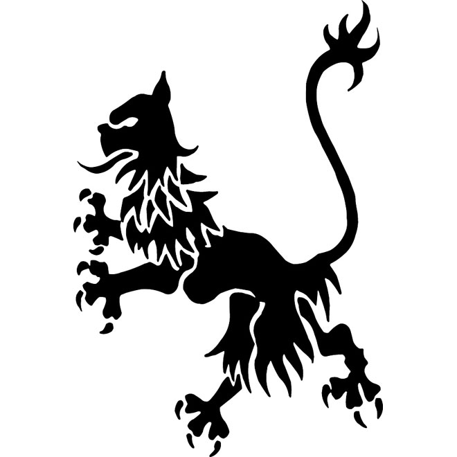 660x660 Dragon Heraldic Vector Clip Art