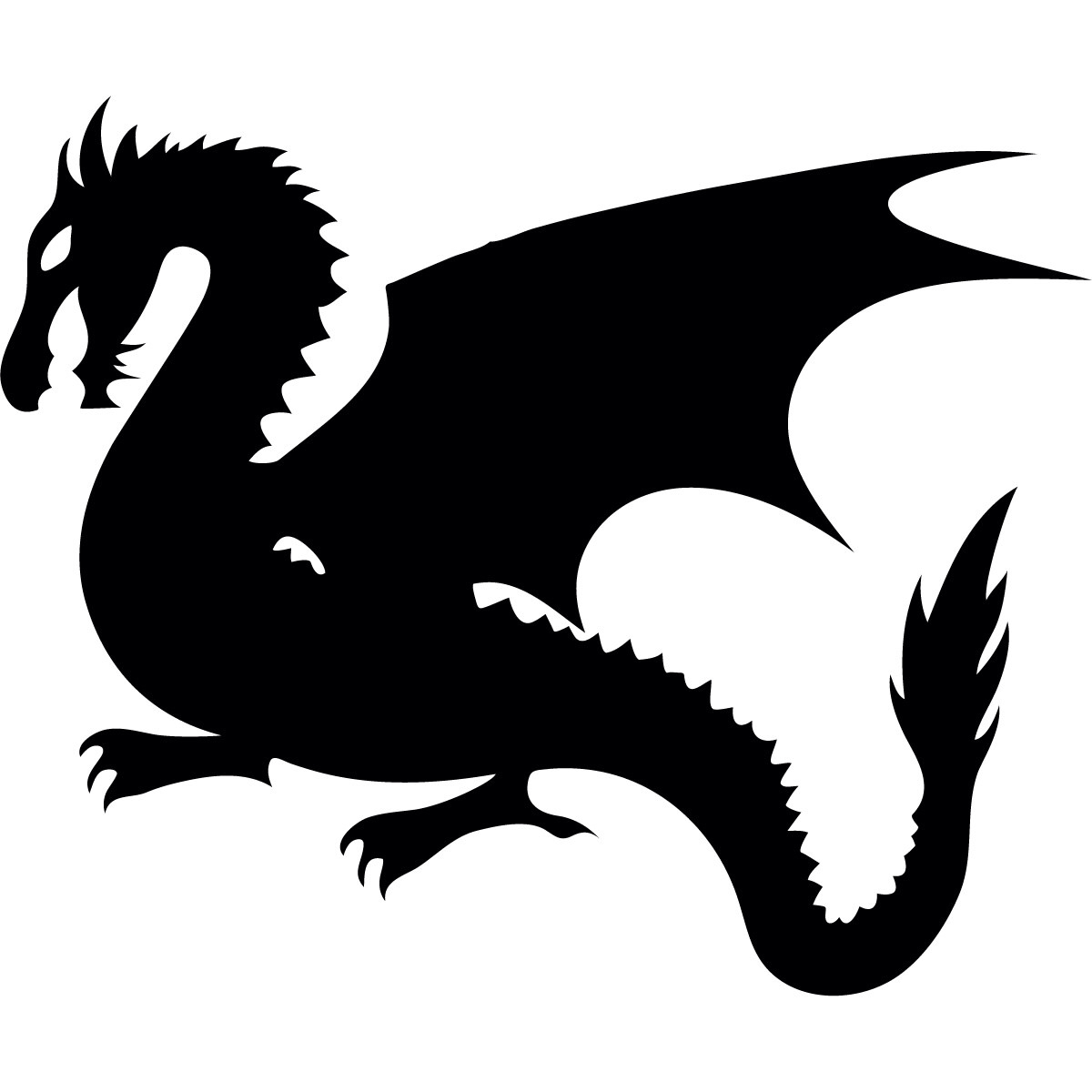 1200x1200 Silhouette Dragon Game Of Thrones Silhouette