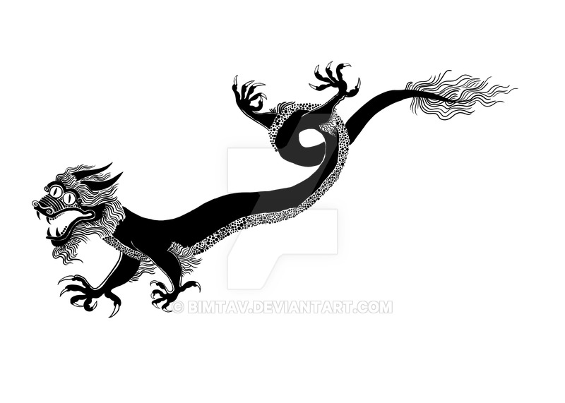 800x571 Chinese Dragon Silhouette By Bimtav