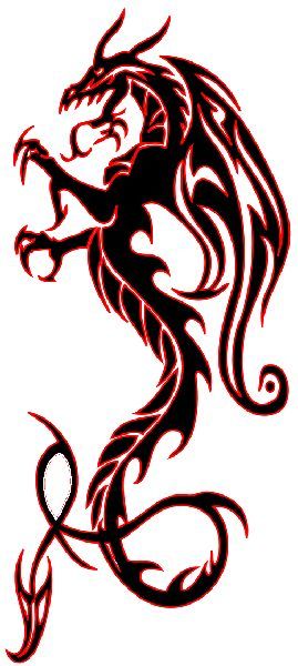 269x600 Best Dragon Tattoo Stencil Ideas Dragon Tattoo