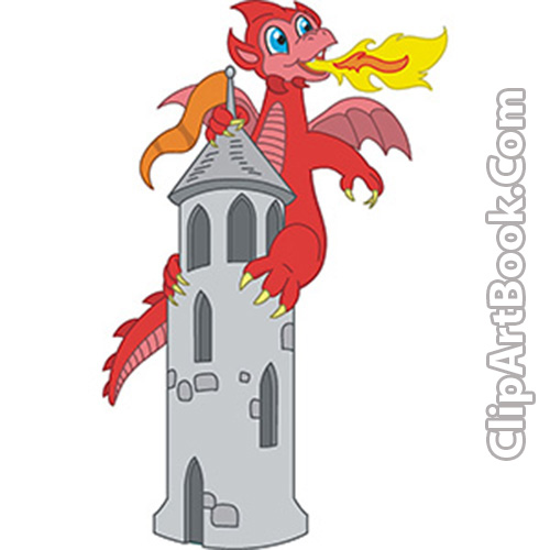 500x500 Dragon Clipart Dragon Castle
