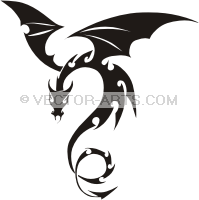 199x200 Simple Dragon Clip Art Note Preview Image Contains Watermark
