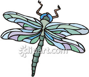 300x261 Dragonfly Clipart Colorful