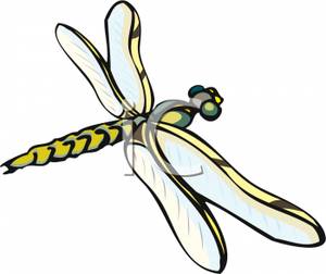 300x252 Yellow Dragonfly Clipart Picture