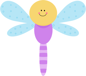 350x307 Cute Purple Dragonfly Clip Art