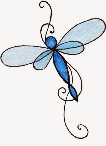 364x500 Free Simple Dragonfly Clipart Image