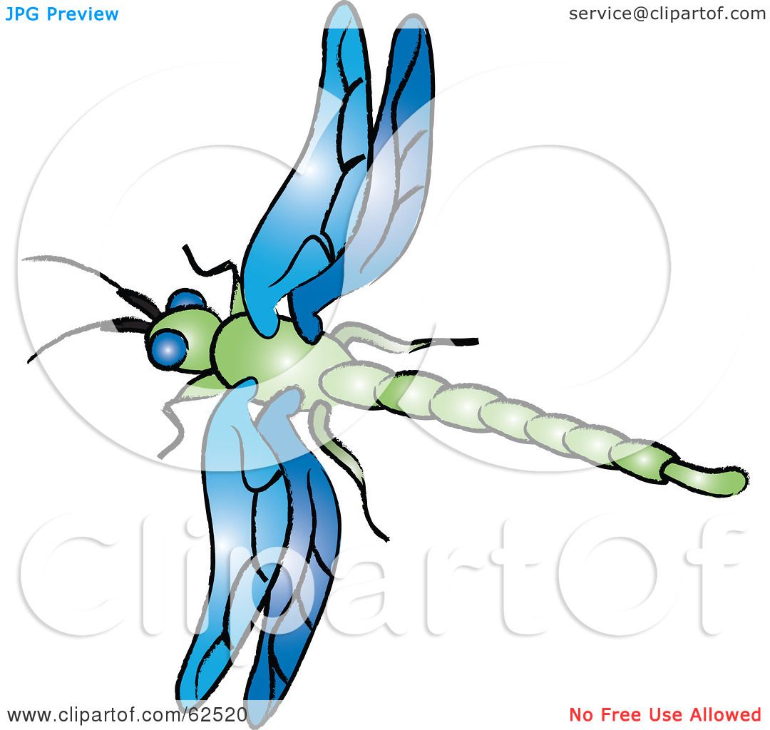 1080x1024 Royalty Free (Rf) Clipart Illustration Of A Flying Blue And Green