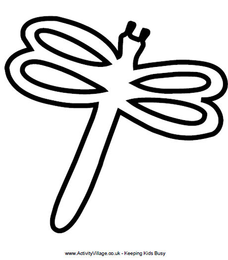 460x524 Dragonfly Template To Print