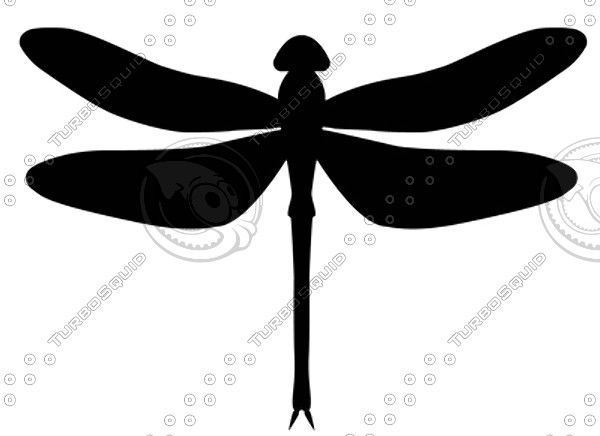 600x436 Dragonfly Silhouette Clipart
