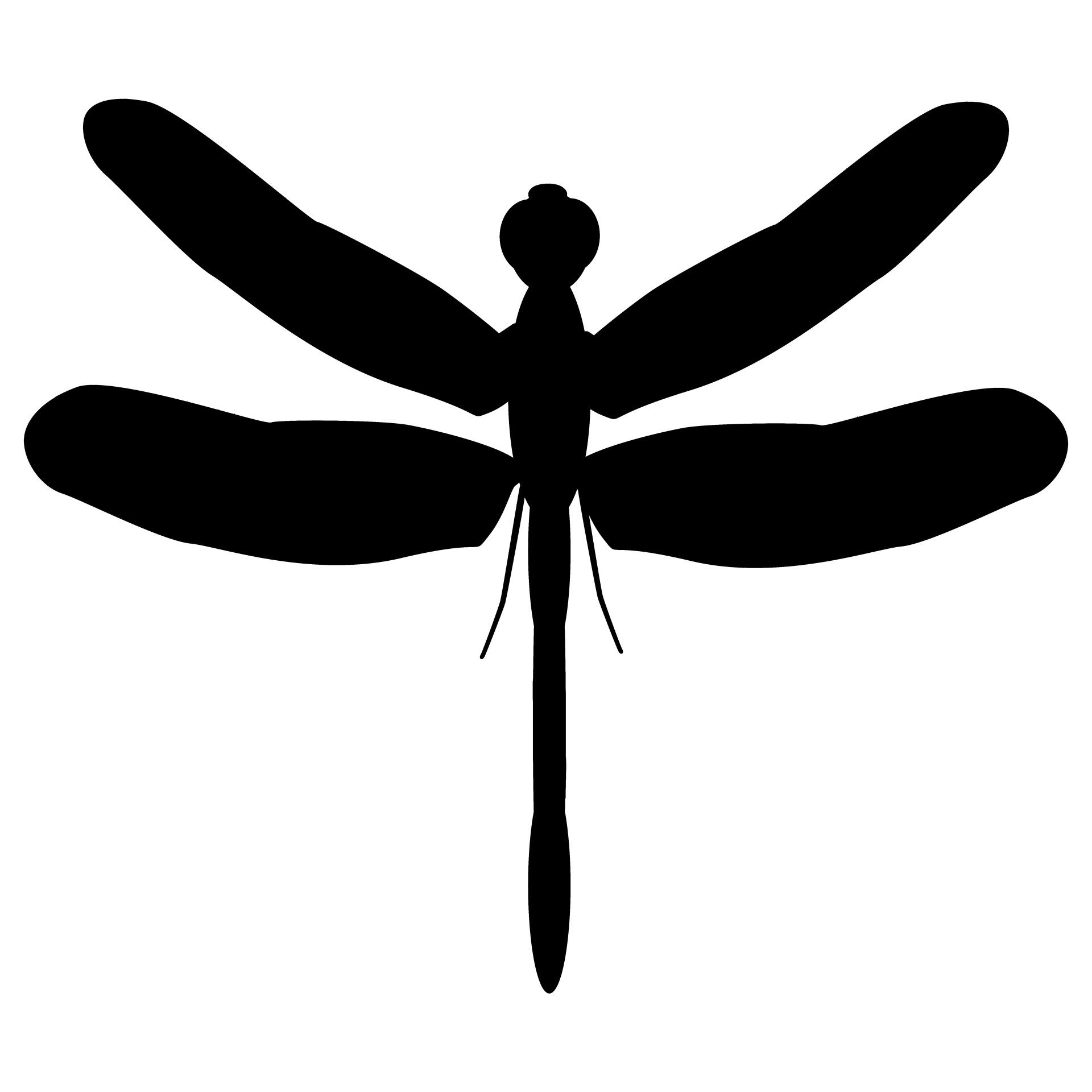 Dragonfly Silhouette | Free download on ClipArtMag