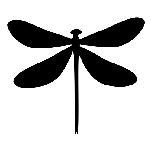 500x500 Dragonfly Clipart Silhouette