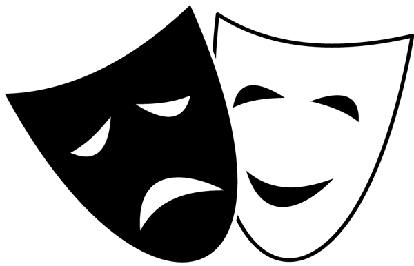 600x386 Drama Mask Clip Art