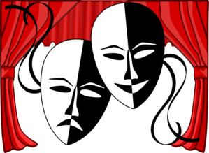 299x219 Theatre Masks Clip Art
