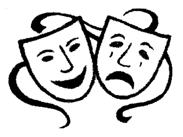 640x480 Theatre Masks Clip Art